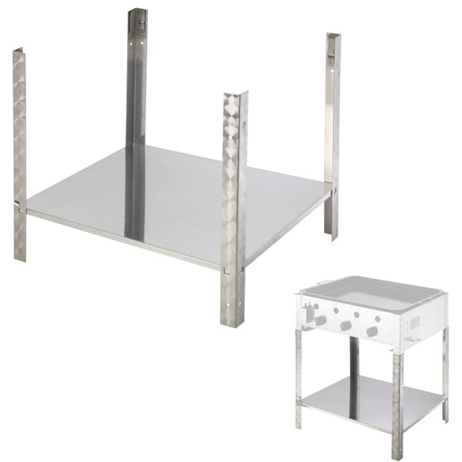 Base with shelf for gas grill PELVIS / RASCAL