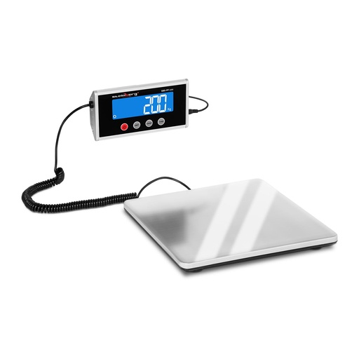 Postal platform parcel scale 275x275mm power supply + batteries 200kg / 100g