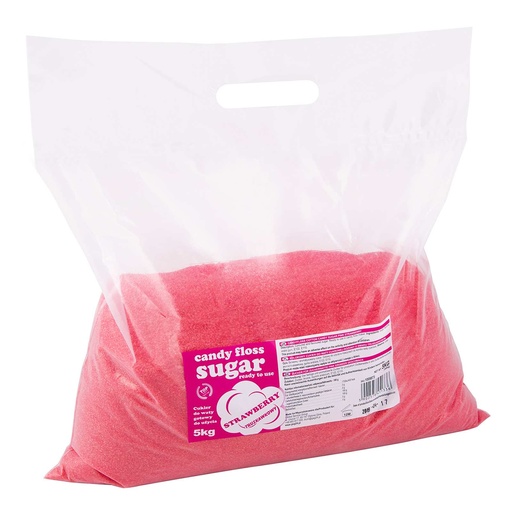 Colorful strawberry flavored red cotton candy sugar 5kg