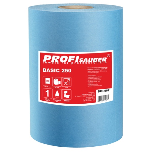 ProfiSauber BASIC 250 non-woven industrial dust-free cleaning cloth