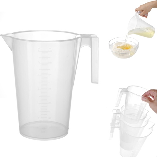 Kitchen measuring jug with polypropylene measuring cup stackable 3L - HENDI 567845