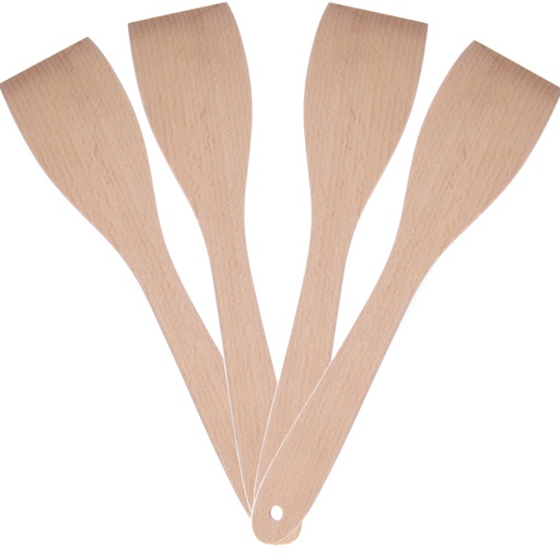 Wooden kitchen spatula for frying 300mm long - SET of 4pcs. - HENDI 525142