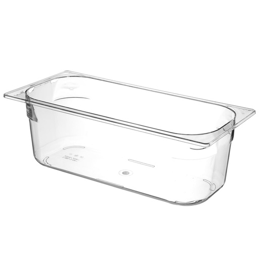 Polikarbonāta saldējuma paplāte 360x165x120mm - caurspīdīga 5L - HENDI 807026