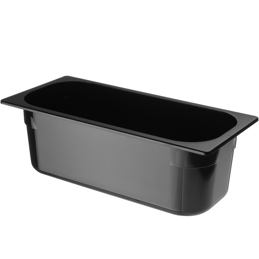 Polikarbonatinis ledų padėklas 360x165x120 mm - juodas, 5 l - HENDI 807033
