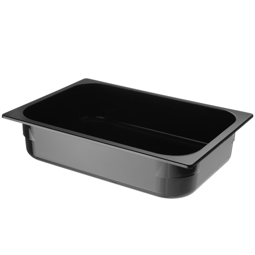 Polikarbonatinis ledų padėklas 360x250x80 mm - juodas 5L - HENDI 807071