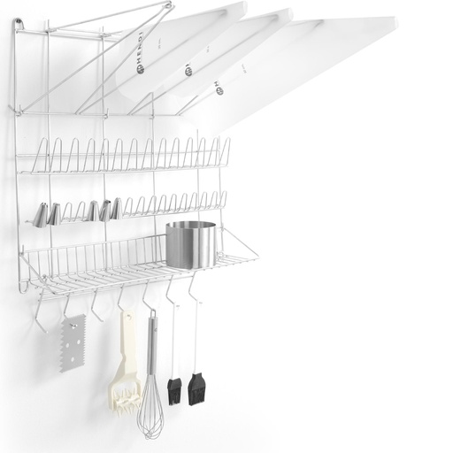 Shelf rack for spritzing bags and confectionery accessories - HENDI 550113