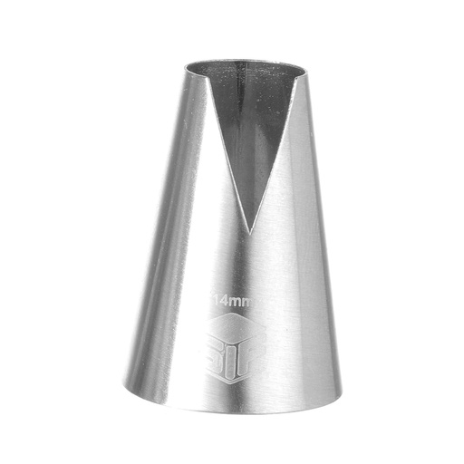 LETTER V 14mm decorating tip for confectionery sleeve - HENDI 551233