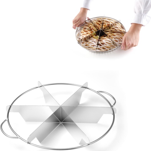 Tortes griešanas marķieris 270 mm diametrs - 8 porcijas - HENDI 512555