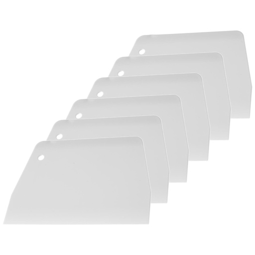 TRAPEZ 155x107mm pastry scraper - SET of 6pcs.  - HENDI 554128