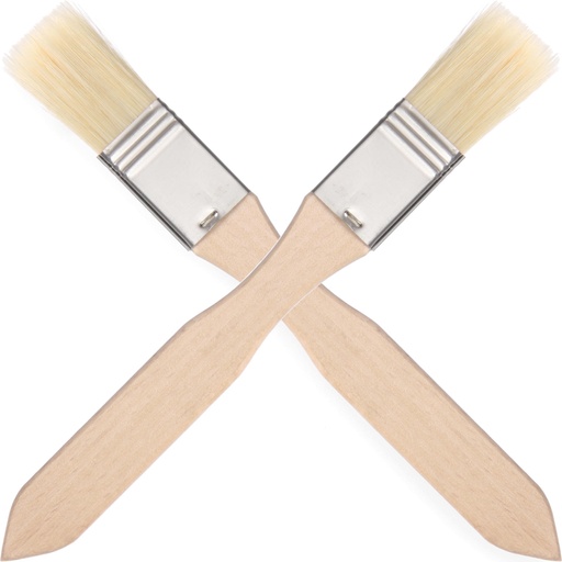 Confectionery brush for greasing flat 20x210mm KIT 2pcs. - HENDI 515228