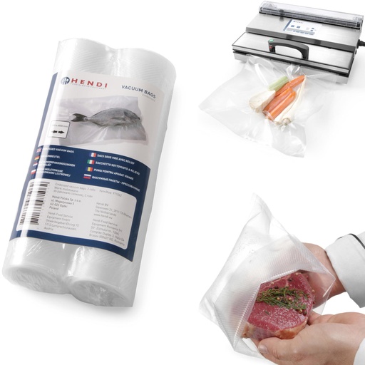 Moleted bags for slat vacuum packers 200x6000mm 2 ROLLS