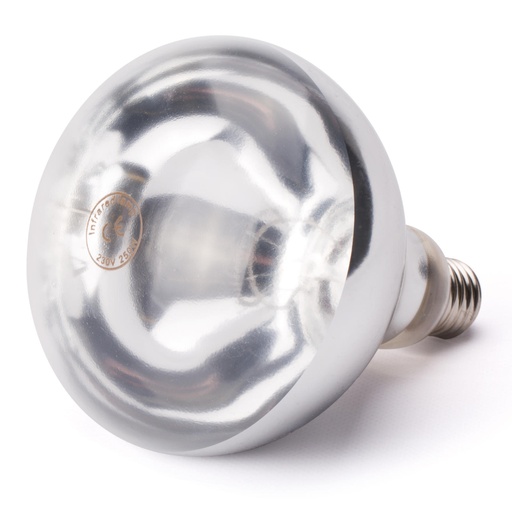Infrared bulb for food warming lamp E27 250W white