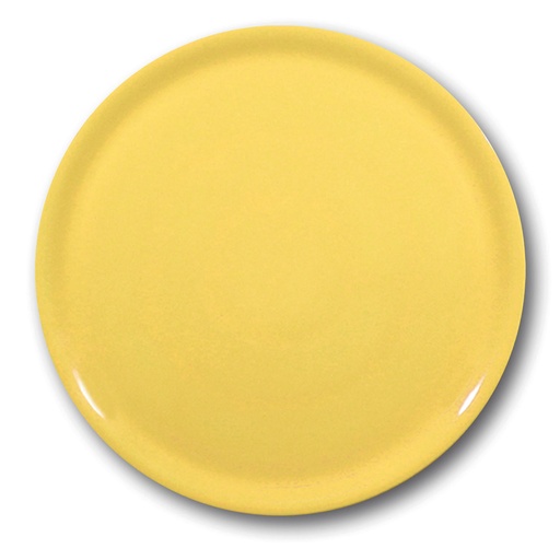 Durable porcelain pizza plate Speciale yellow 330mm - set of 6pcs.