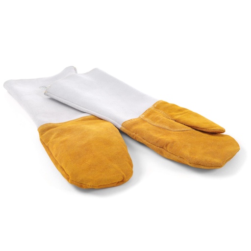 Thermal kitchen protective leather gloves 2pcs.