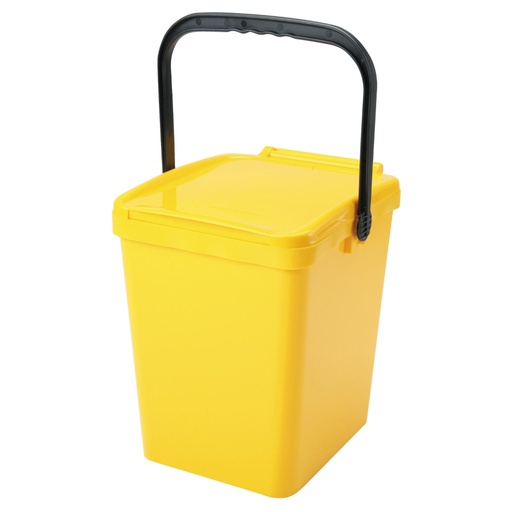 Container garbage can for sorting garbage and trash - yellow Urba 21L