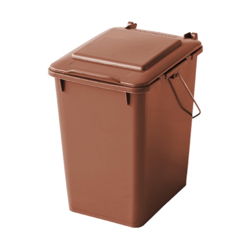 Container garbage can for sorting garbage and BIO waste - brown 10L