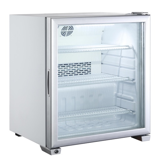 Šaldiklis su stiklinėmis durelėmis 3 lentynos iki -18C LED 90L