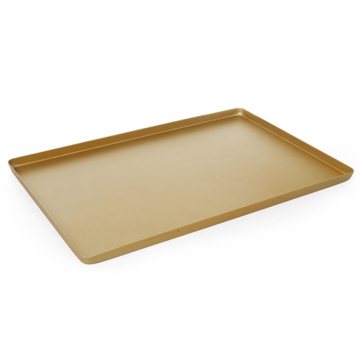 30x20 cm konditerinis padėklas - auksinis