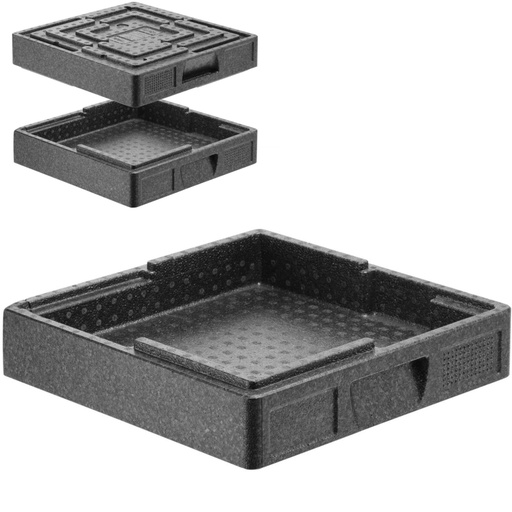 SALTO thermal catering container for transporting food inner 35x35x4.5cm 5L