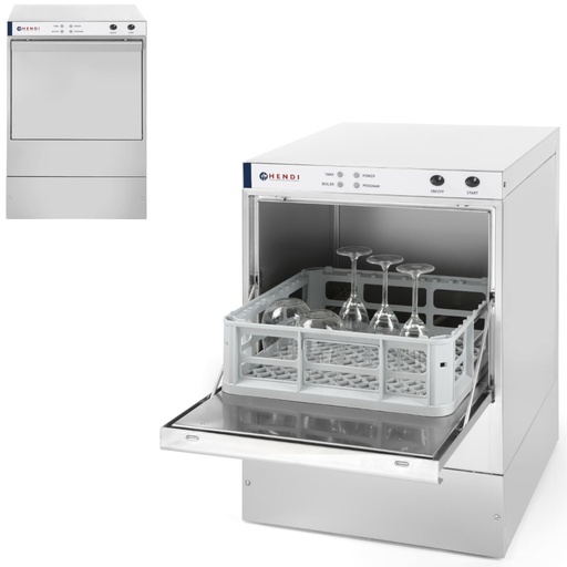 Bar glassware dishwasher fast and economical + dispenser + pump basket 40x40cm 230V