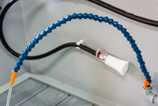 Segmental faucet for workshop washer