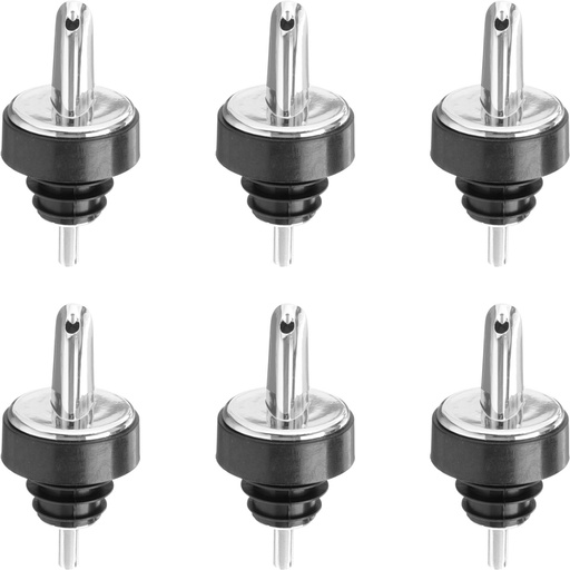 Liquor dispenser chrome plated KIT of 6pcs.