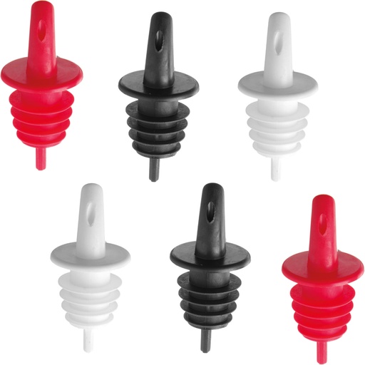 Liquor bottle tap dispenser 3 colors KIT 6pcs.