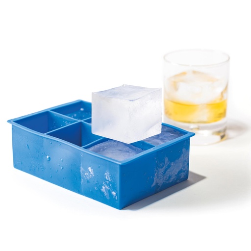 Ice cube maker silicone mold 6 x XXL CUBES