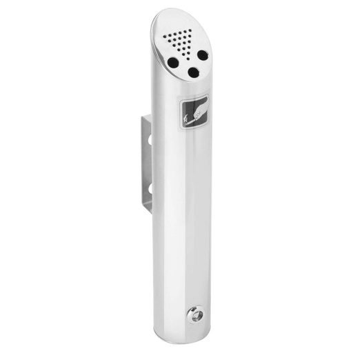 Peleninė sieninė nerūdijančio plieno peleninė Ø 75 mm H 460 mm
