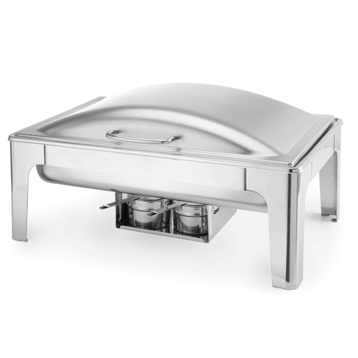 Food warmer for candle paste satin steel GN 1/1