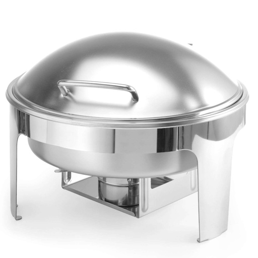 Food warmer for paste candles satin-finished steel OKGLASSED