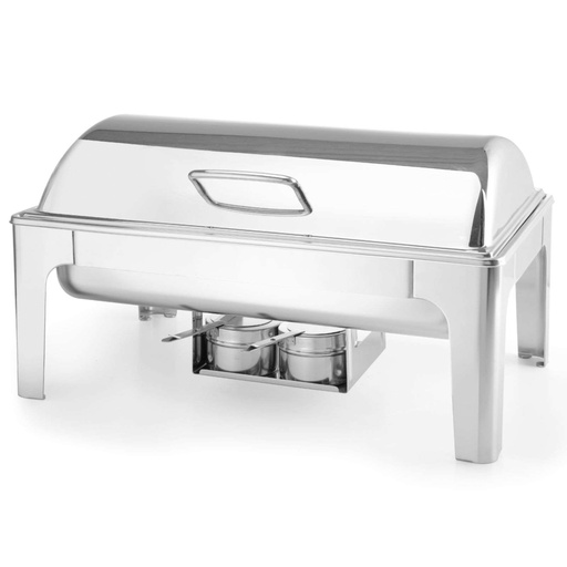 Candle paste food warmer polished steel GN 1/1