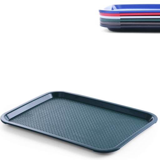 Fast Food polypropylene tray 30.5x41.5cm - green