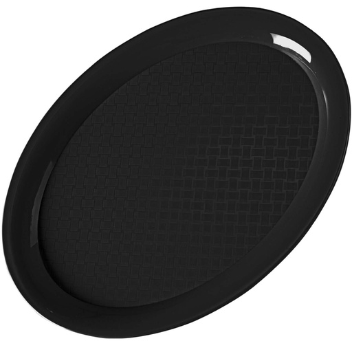 Fast Food oval tray 26.5x19.5cm - black
