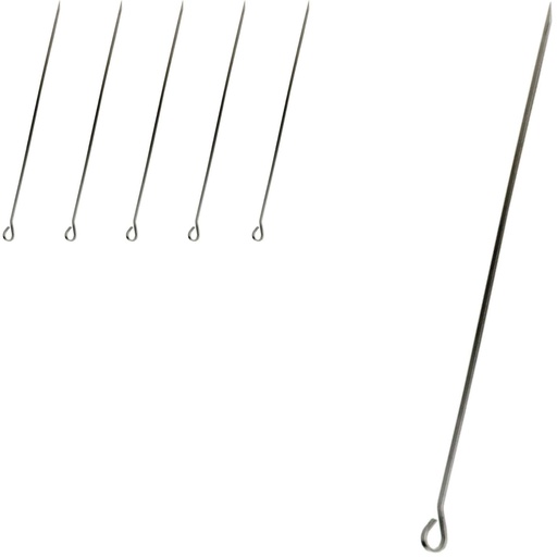 Steel skewer skewer pins 25cm KIT of 6pcs.