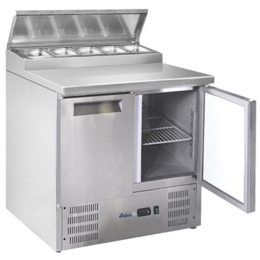 Refrigerated 2-door salad table with extension - Hendi 236222