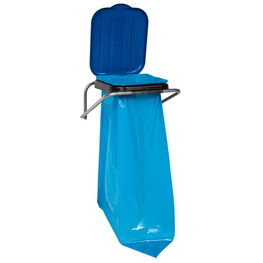 Wall-mounted wall bracket for waste segregation blue - 120L bags