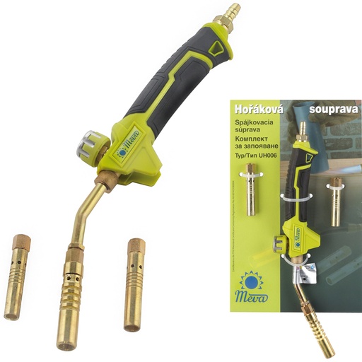 Gas torch for tin soldering. brazing LPG gas KIT 3 nozzles 1.4 - 2.1 kW
