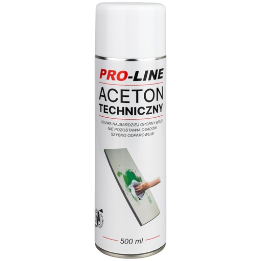Tehniskais acetons 100% PRO-LINE aerosols 500ml
