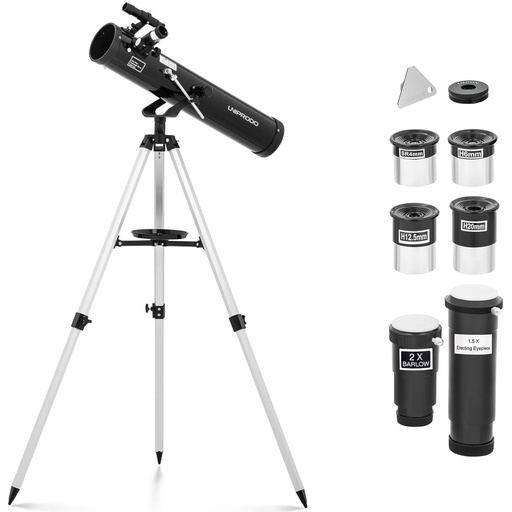 Newtonian astronomical telescope Uniprodo 700 mm dia 76 mm