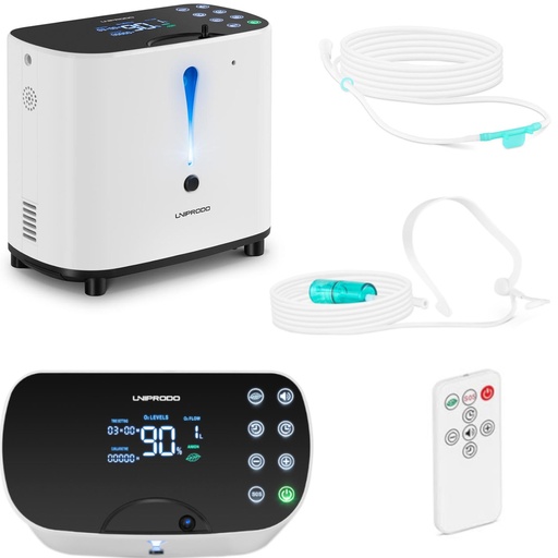 Uniprodo 1-6L 28-90% LED oxygen concentrator