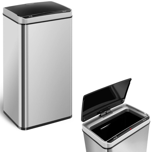 Automatic contactless waste garbage can with motion sensor range 20 cm 70 L