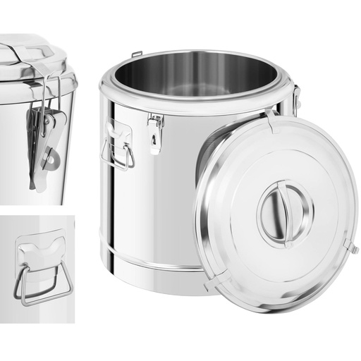 50L steel catering thermos for food transportation