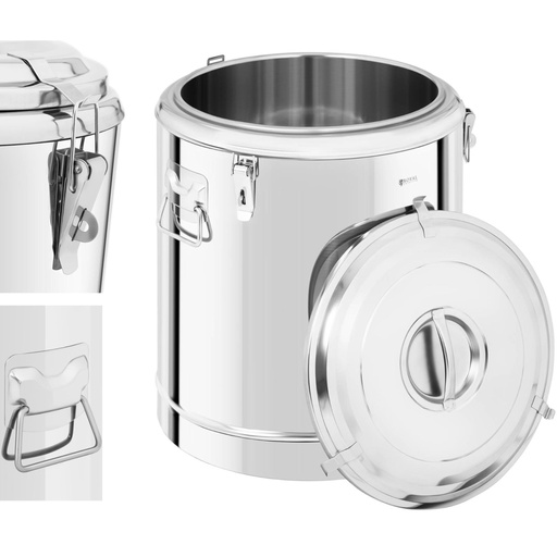 60L steel catering thermos for food transportation