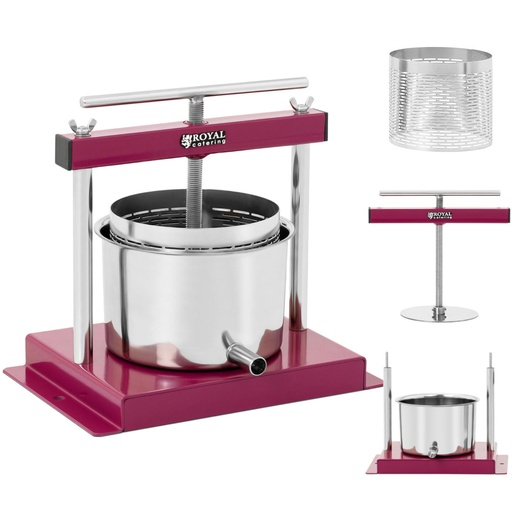 Stainless steel manual fruit juice wine press 3L