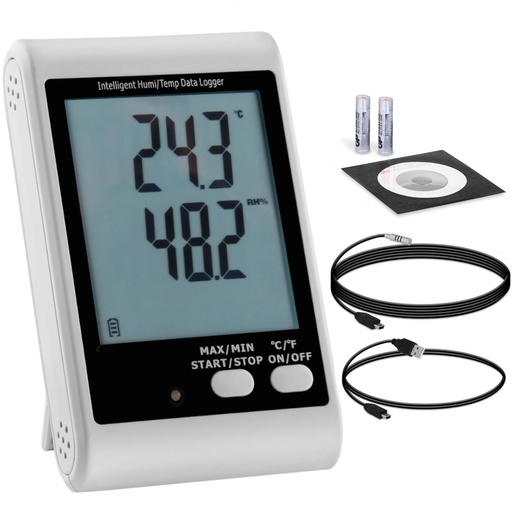 External USB temperature and humidity logger range -40 to 125C