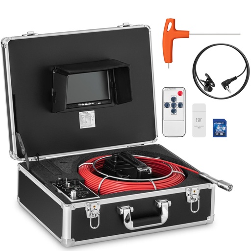 TFT 7'' LCD inspection camera endoscope pipe diameter 40-80 mm length 40m