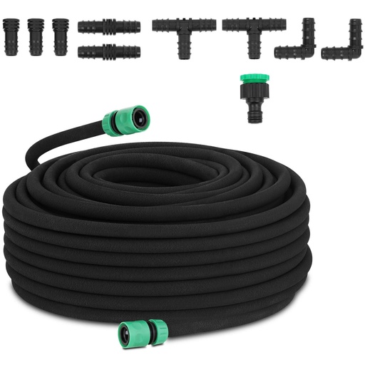 Drip irrigation line hose for watering plants KIT + 3/4 connector 50 m