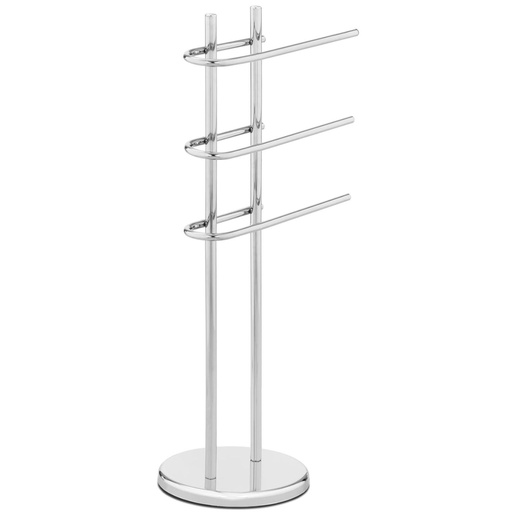 Free standing floor towel rack for 3 towels CHROMOVED STEEL