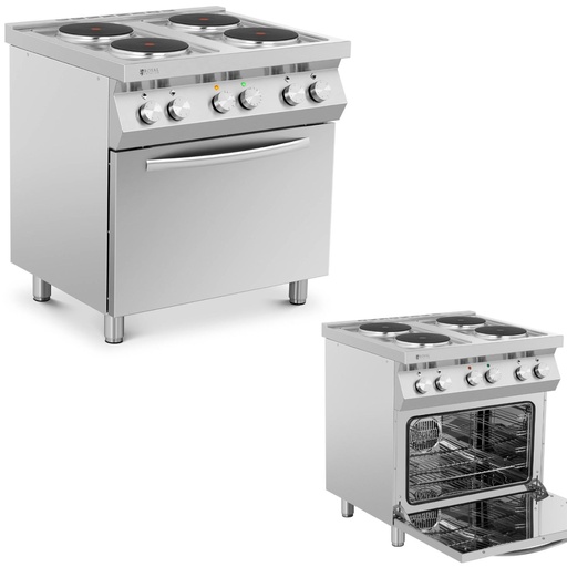 4 plate electric stove with oven 4 x 2600 W 3 kW 400 V ITALY